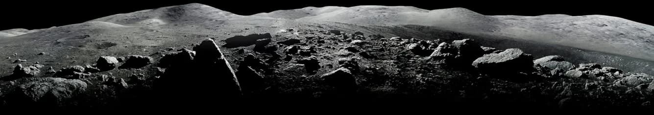 Space-themed hero background - Asteroid surface perspective for Mijeonasteroid portfolio